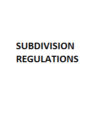 SUBDIVISION REGULATIONS