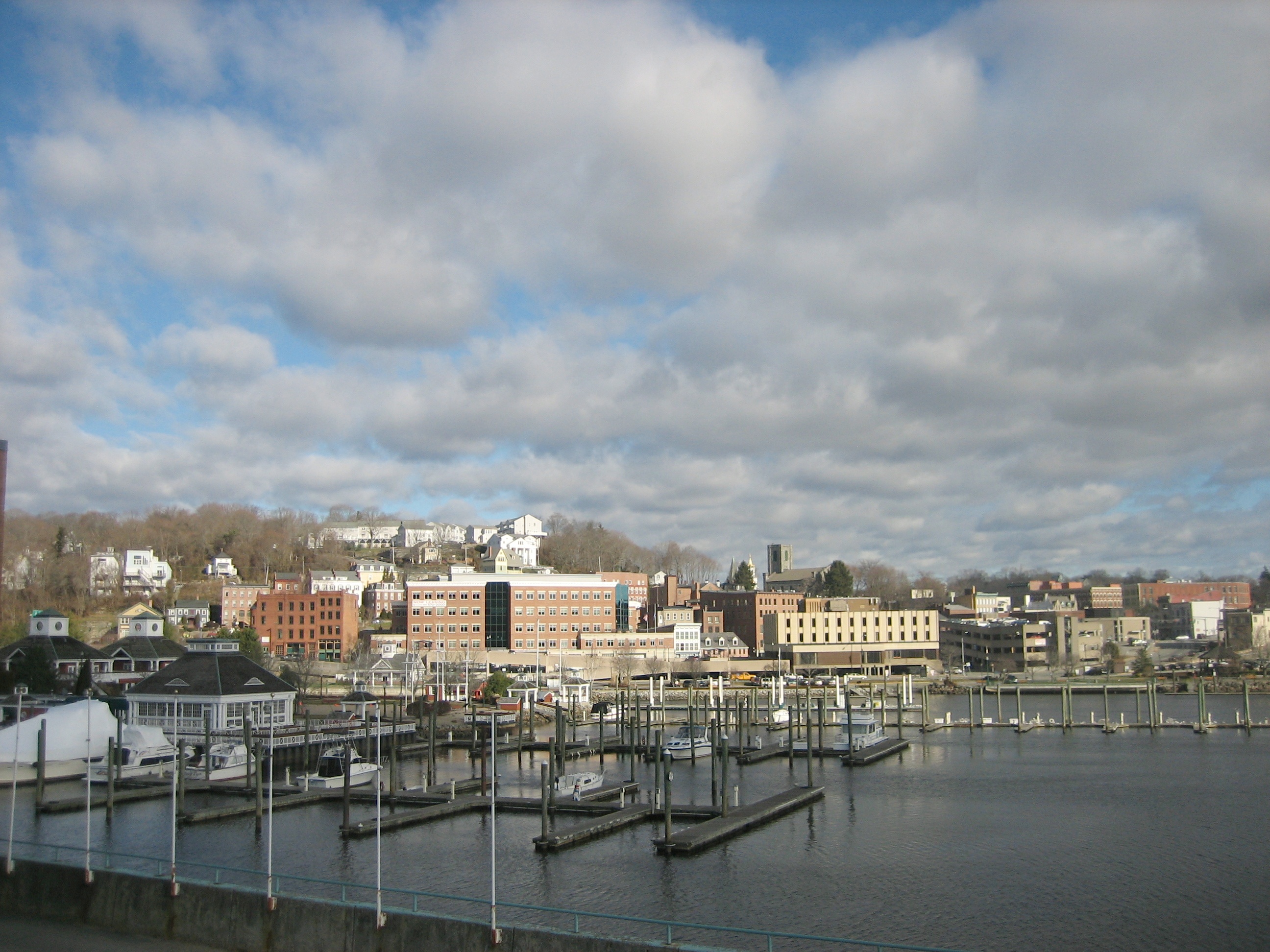 December view of Norwich Marina and Skyline