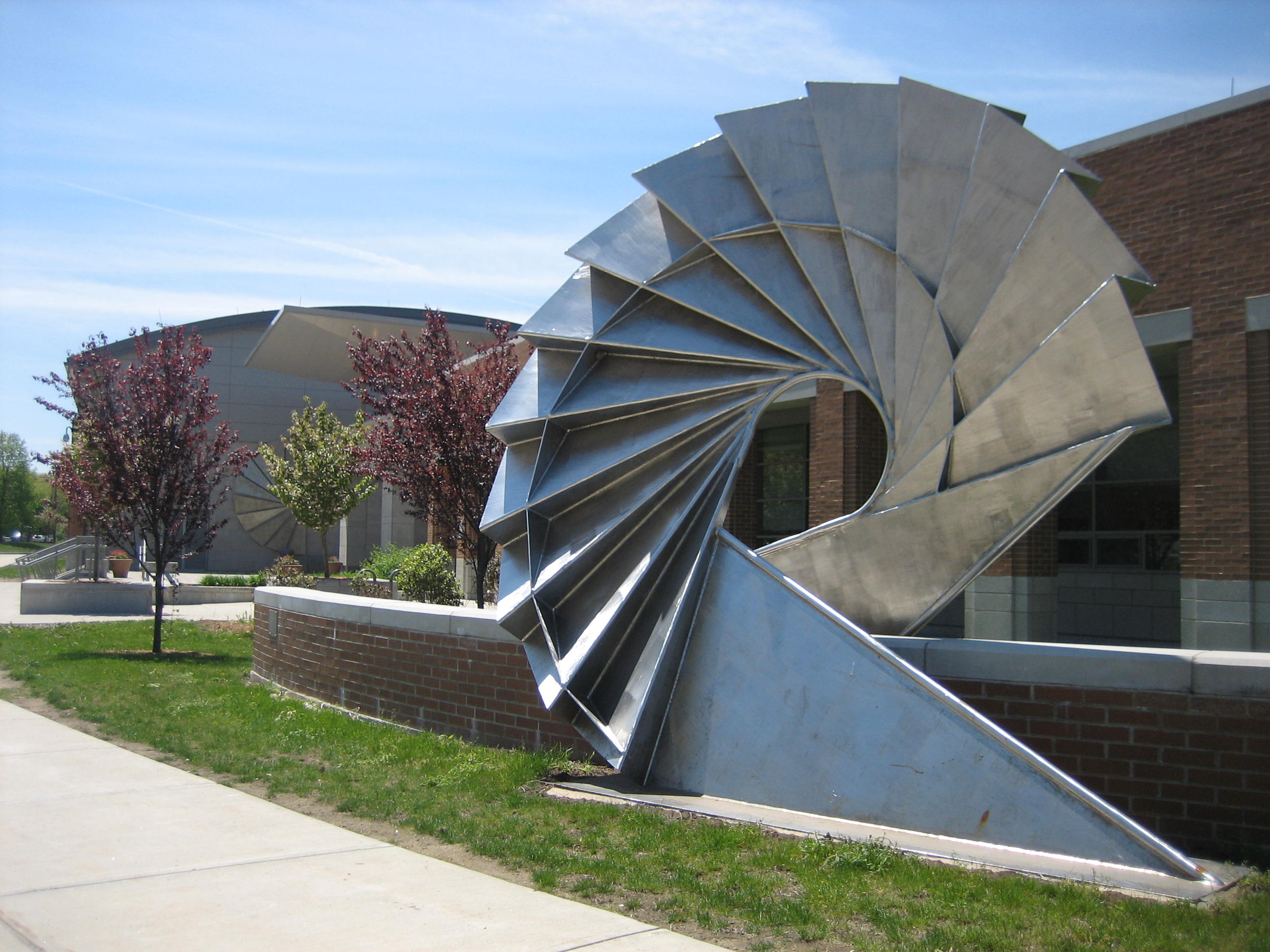 Sculpture at Norwich Technical High School