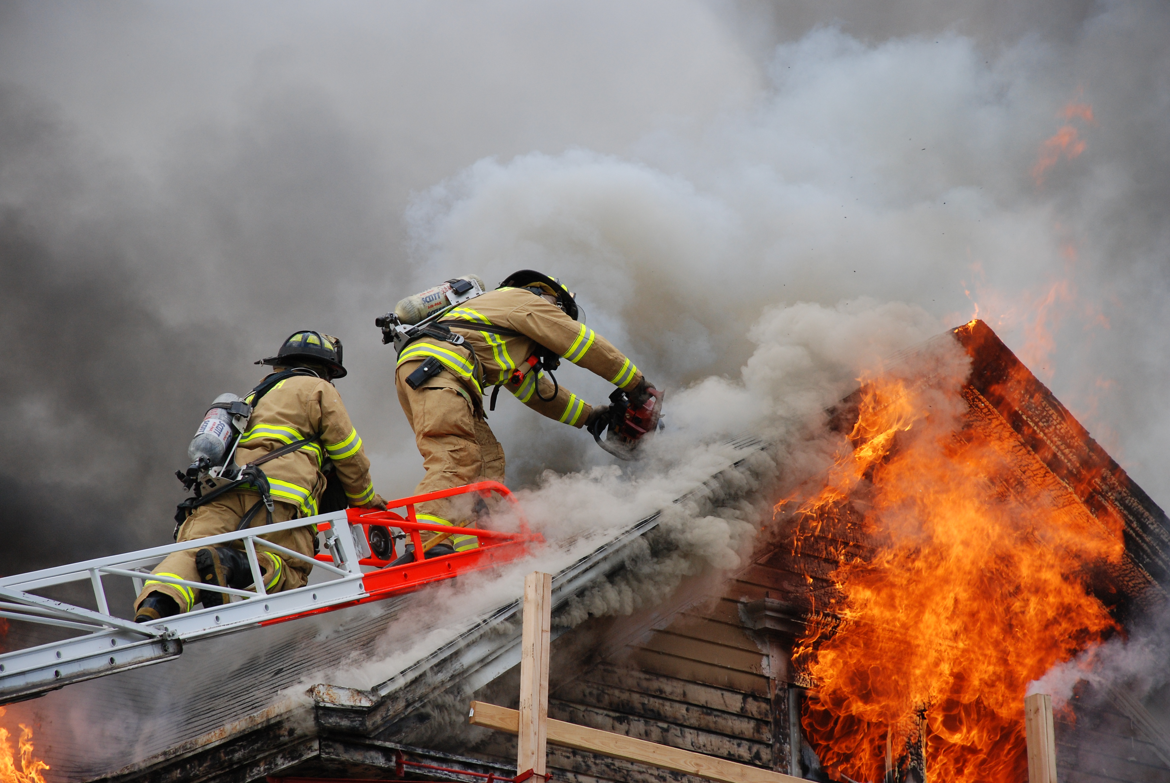 Norwich Firefighters on the Job
